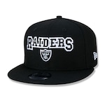 Boné Aba Reta New Era Las Vegas Raiders 950 Core Simple - Snapback - Adulto PRETO