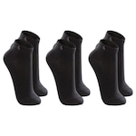 Kit de Meias Cano Curto Lupo Esportiva - 6 Pares - Adulto PRETO