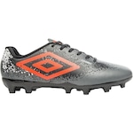 Chuteira Campo Umbro Cosmic - Adulto CINZA/LARANJA