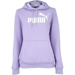 Blusão Feminino Puma com Capuz ESS Logo FL Lilas