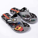 Chinelo Infantil Ipanema Free Fire Menino CINZA