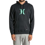 Blusão de Moletom Hurley Icon com Capuz - Masculino PRETO/VERDE