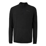 Blusão de Moletom sem Capuz Fila Comfort Zip - Masculino PRETO