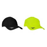 Kit Bonés de Beach Tennis Penalty com Proteção UV - Strapback - Adulto - 2 unidades PRETO/VERDE