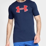 Camiseta Under Armour Big Logo - Masculina AZUL/VERMELHO