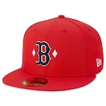 Boné Aba Reta New Era Boston Red Sox 5950 Street Classic Paisley - Fechado - Adulto VERMELHO