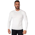 Camiseta Manga Longa Térmica Segunda Pele Vekyo Compressão Proteção UV - Masculina BRANCO