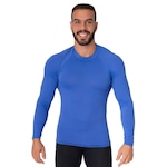 Camiseta Manga Longa Térmica Segunda Pele Vekyo Compressão Proteção UV - Masculina AZUL