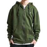 Blusão Com Capuz Volcom Aberto Single Stone -Masculino VERDE