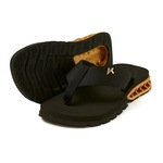 Chinelo Kenner Rakka U1 - Adulto PRETO/OURO