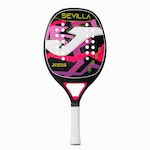 Raquete de Beach Tennis Joma Madrid + Capa Protetora - Adulto PRETO/ROSA