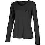 Camiseta Manga Longa Mizuno Nirvana - Feminina PRETO