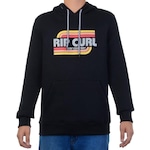 Blusão de Moletom com Capuz Rip Curl Canguru Hey - Masculino PRETO