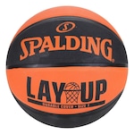 Bola de Basquete Spalding Lay-Up PRETO/LARANJA