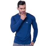 Camiseta Térmica Proteção UV 50+ Manga longa Segunda Pele LJ Camisa UV - Masculina AZUL