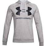 Blusão de Moletom com Capuz Under Armour Rival Fleece Big Logo HD - Masculino CINZA