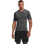 Camiseta de Compressão Under Armour Manga Curta Heatgear - Masculina CINZA