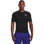 Camiseta de Compressão Under Armour Manga Curta Heatgear - Masculina AZUL ESC/ROSA