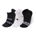 Kit de Meias Under Armour Cano Curto Essentials NS com 3 Pares - Adulto AZUL ESCURO