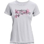 Camiseta Under Armour Live Floral WM Graphic - Feminina CINZA