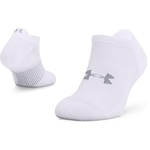 Meia Invisível Under Armour Dry Run - Unissex BRANCO