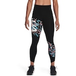 Calça Legging Under Armour Fly Fast Floral 7/8 Tight - Feminina PRETO