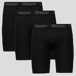 Kit de Bermudas Térmicas Kappa Belquior com 3 Unidades - Masculino PRETO