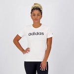 Camiseta adidas Essentials Slim Logo - Feminina AZUL ESC/AZUL