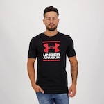 Camiseta Under Armour Manga Curta GL Foundation - Masculina PRETO