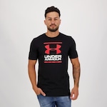 Camiseta Under Armour Manga Curta GL Foundation - Masculina PRETO/BRANCO