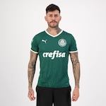 Camisa Puma Palmeiras I 2022 - Masculina VERDE/BRANCO