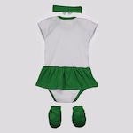 Kit Torcida Baby do Palmeiras : Body + Pantufa + Tiara - Infantil BRANCO