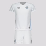 Kit de Uniforme do Grêmio Umbro II 2022 - Infantil BRANCO