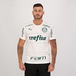 Camisa Puma Palmeiras II 2022 com Patrocínio - Masculina BRANCO