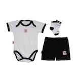 Kit Body Corinthians Reve Dor Triple - Infantil BRANCO