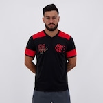 Camiseta do Flamengo Zico Retrô - Masculina PRETO