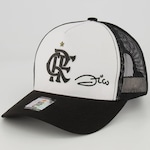 Boné Aba Curva Flamengo Zico- Snapback - Adulto PRETO