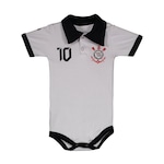 Body Polo Torcida Baby Corinthians - Infantil BRANCO