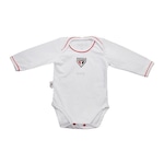 Body Manga Longa do São Paulo Reve Dor Shield - Infantil BRANCO