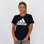 Camiseta adidas Loungewear Essentials Logo - Feminina PRETO