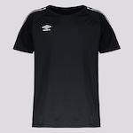 Camisa Umbro Traditional Tape - Infantil - Masculina PRETO