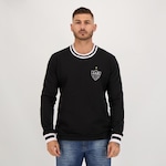 Blusão de Moletom Futfanatics Atlético Mineiro Vintage Retrô - Masculino PRETO