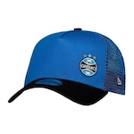 Boné Aba Curva New Era Grêmio 940 Trucker - Snapback - Adulto AZUL