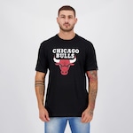 Camiseta New Era NBA Chicago Bulls Basic - Masculina PRETO