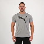 Camiseta Puma Active Big Logo 22 - Masculina CINZA/PRETO