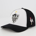 Boné Aba Curva Atlético Mineiro Escudo - Snapback - Adulto PRETO