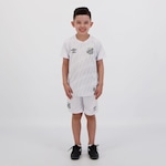 Kit de Uniforme do Santos Umbro I 2021 - Infantil BRANCO