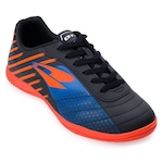 Chuteira Futsal Dray Dr22-317 - Adulto PRETO/LARANJA