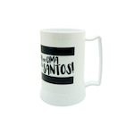 Caneca Gel Cebola Santos #Vai Pra Cima - 400ml BRANCO/PRETO