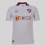 Camisa Polo do Fluminense Masculina Umbro II 22 Classic BRANCO